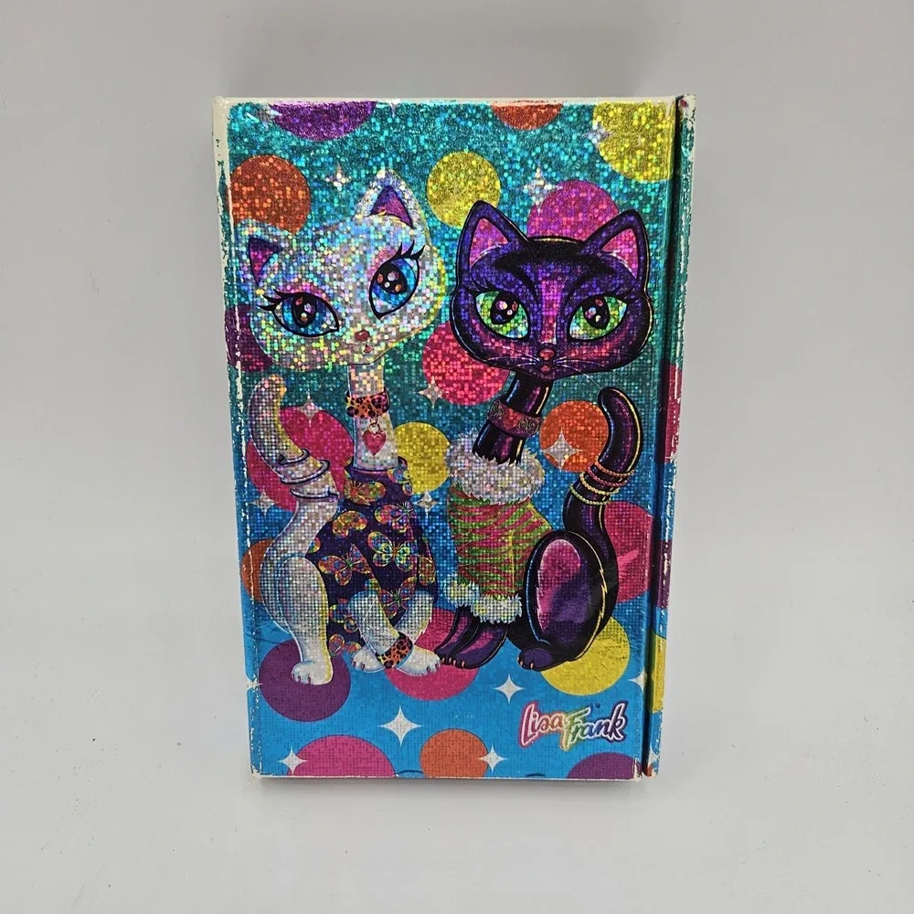 VTG Lisa Frank Roxy And Rollie Trifold Flip Out Planner 4 X 6 Holo Incomplete